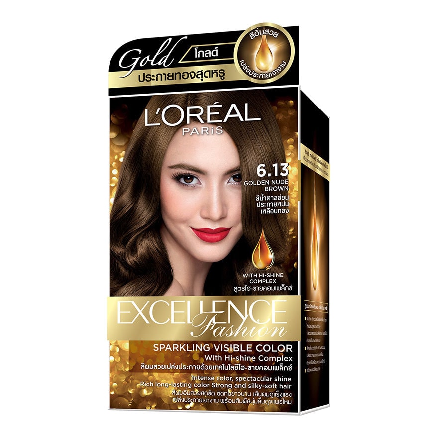 ผลการค้นหารูปภาพสำหรับ L'Oréal Paris Excellence Fashion golden brown